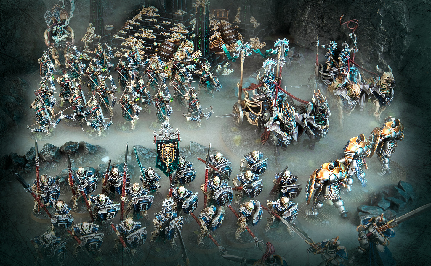 戰鎚西格瑪時代－駕馭戰車，統領骨弓射手，以及指揮詭秘刺客，全新殮骨軍團單位震撼登場！